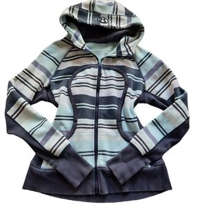 Lululemon Scuba Hoodie Groovy Striped Zip Sweater